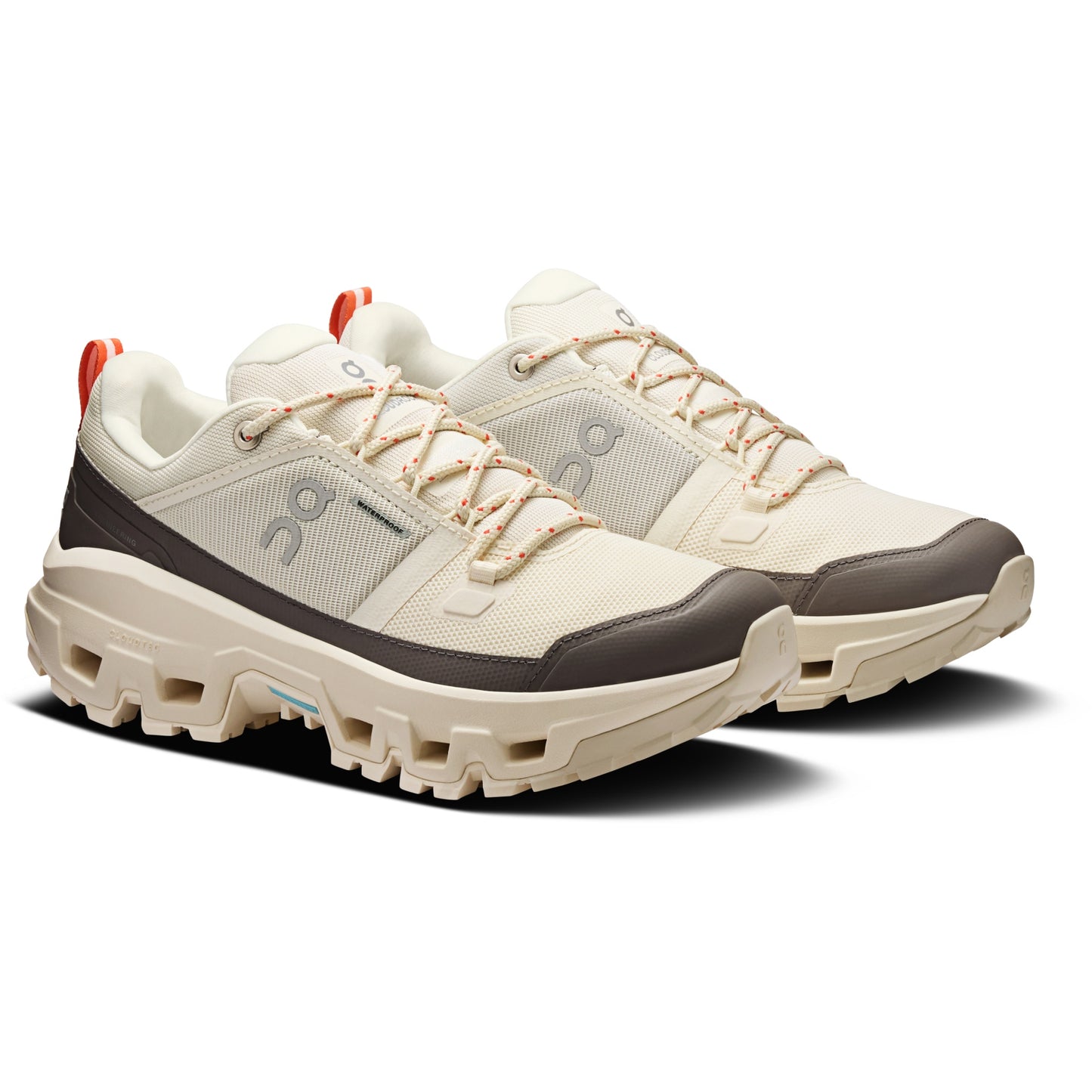 On Cloudrock Low Waterproof Hiking – Ivory | Ivory